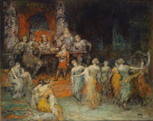 Gemälde, Öl auf Leinwand, 1923
